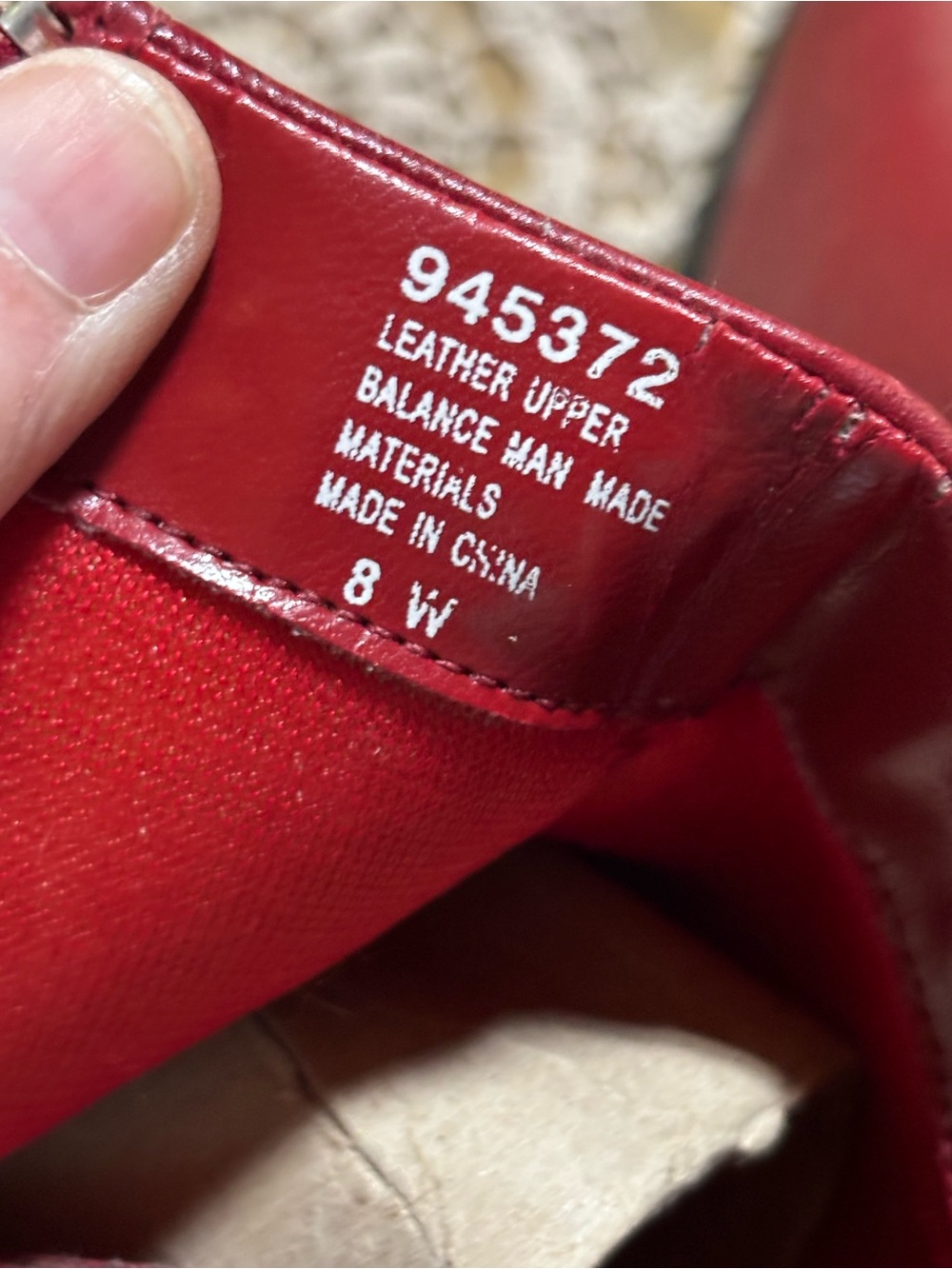 AJ Valenci Cherry Red Leather Ankle Boots 2” Block Heel Side Zip Women’s 8 WIDE - Picture 7 of 11